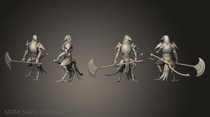 Figurines heroes, monsters and demons (Kenku Soldiers Lord The Soldier Palmaxe Rest, STKM_14416) 3D models for cnc