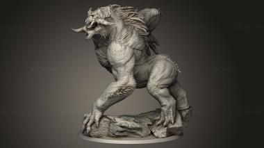 Figurines heroes, monsters and demons (Lord the Balgura Roaring, STKM_14419) 3D models for cnc