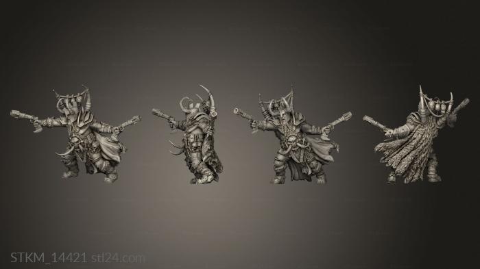 Figurines heroes, monsters and demons (Khan, STKM_14421) 3D models for cnc