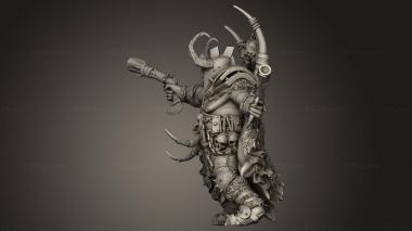 Figurines heroes, monsters and demons (Khan, STKM_14421) 3D models for cnc