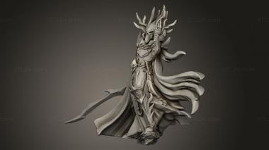 Figurines heroes, monsters and demons (King Kaelith, STKM_14429) 3D models for cnc