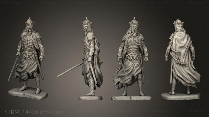 Статуэтки герои, монстры и демоны (Король Мертвых Колец, STKM_14435) 3D модель для ЧПУ станка