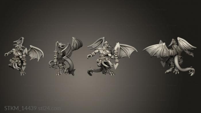 Статуэтки герои, монстры и демоны (Кобольды Ильнокс-Бомбардировщик, STKM_14439) 3D модель для ЧПУ станка