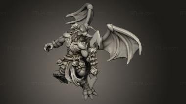 Figurines heroes, monsters and demons (Kobolds Ilnox The Bomber, STKM_14439) 3D models for cnc