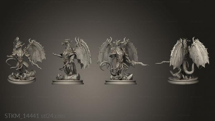 Figurines heroes, monsters and demons (Kobolds Yao Long Temple Prep Dragon Boss, STKM_14441) 3D models for cnc