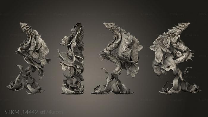 Figurines heroes, monsters and demons (Koi Dragon MPH Sea, STKM_14442) 3D models for cnc