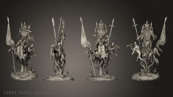 Статуэтки герои, монстры и демоны (Кошерный Против Безмолвного Короля, STKM_14453) 3D модель для ЧПУ станка