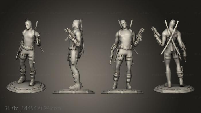 Figurines heroes, monsters and demons (Deadpool Marvel Powers United VR, STKM_14454) 3D models for cnc