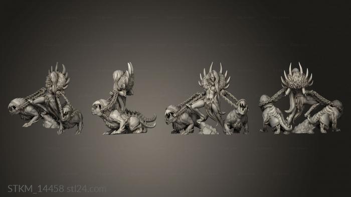 Статуэтки герои, монстры и демоны (Повелитель Зверей Крааш, STKM_14458) 3D модель для ЧПУ станка