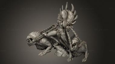 Figurines heroes, monsters and demons (Kraash Beast Master, STKM_14458) 3D models for cnc