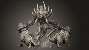 Figurines heroes, monsters and demons (Kraash Beast Master, STKM_14458) 3D models for cnc