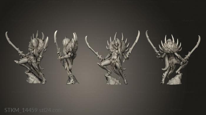 Статуэтки герои, монстры и демоны (Крааш Темный Рейнджер, STKM_14459) 3D модель для ЧПУ станка