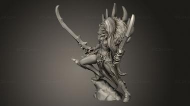 Figurines heroes, monsters and demons (Kraash Dark Ranger, STKM_14459) 3D models for cnc