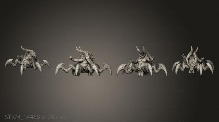 Статуэтки герои, монстры и демоны (Морской демон Крилганатх, STKM_14468) 3D модель для ЧПУ станка