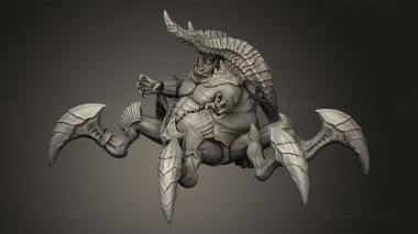 Figurines heroes, monsters and demons (Krilganath sea demon, STKM_14468) 3D models for cnc