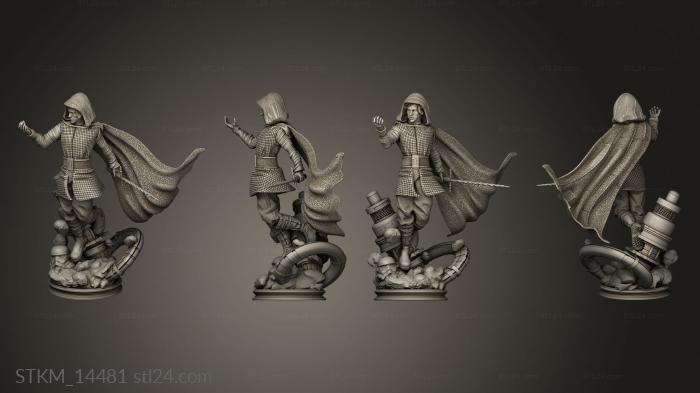 Статуэтки герои, монстры и демоны (Кайло Рен Звездные войны, STKM_14481) 3D модель для ЧПУ станка