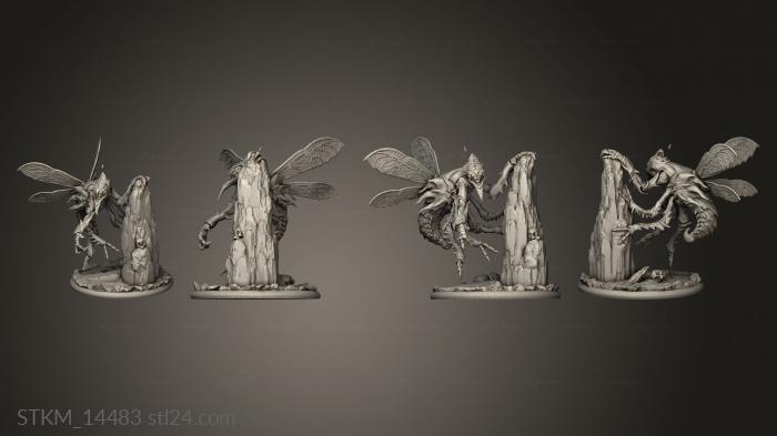 Figurines heroes, monsters and demons (Music Fly, STKM_14483) 3D models for cnc