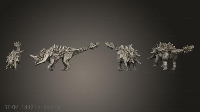 Figurines heroes, monsters and demons (Ahuatli and babies Tail, STKM_14491) 3D models for cnc