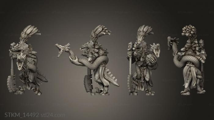 Figurines heroes, monsters and demons (Captain, STKM_14492) 3D models for cnc