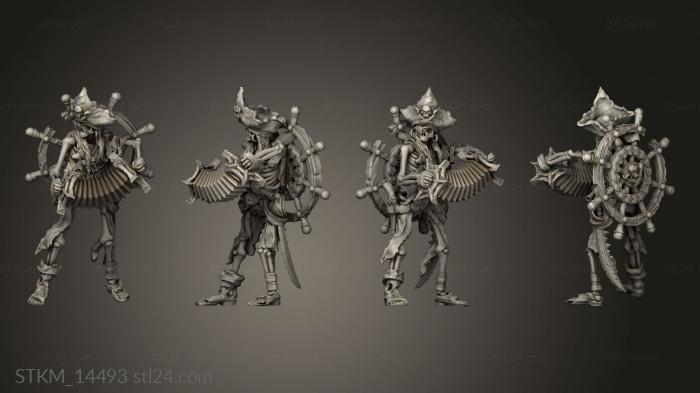 Figurines heroes, monsters and demons (Captain, STKM_14493) 3D models for cnc
