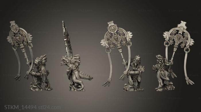 Figurines heroes, monsters and demons (Captain, STKM_14494) 3D models for cnc