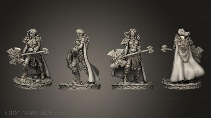 Figurines heroes, monsters and demons (Deathcrowns Female, STKM_14499) 3D models for cnc