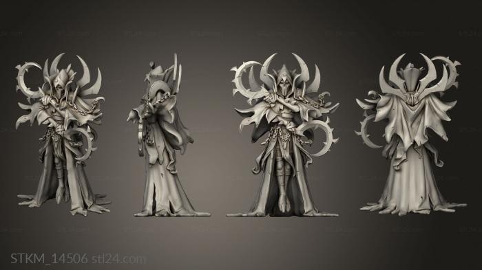 Статуэтки герои, монстры и демоны (Доминион Нежити Мертв, STKM_14506) 3D модель для ЧПУ станка
