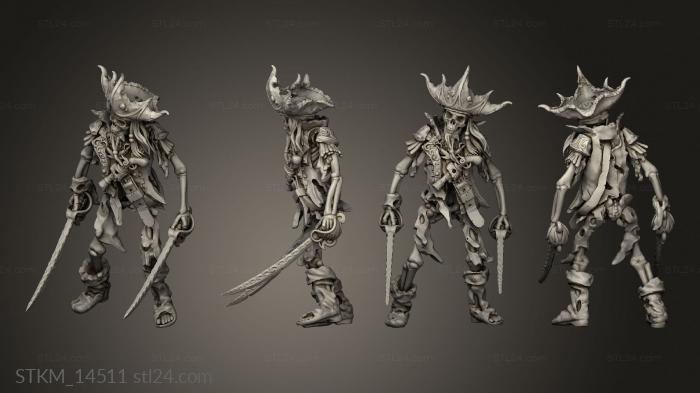 Figurines heroes, monsters and demons (CG Captain, STKM_14511) 3D models for cnc