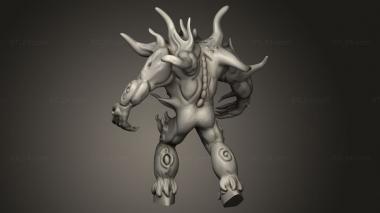 Figurines heroes, monsters and demons (Mystic Pigeon Gaming beast, STKM_14513) 3D models for cnc