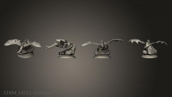 Figurines heroes, monsters and demons (king, STKM_14515) 3D models for cnc