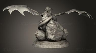 Figurines heroes, monsters and demons (king, STKM_14515) 3D models for cnc