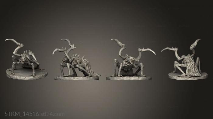 Figurines heroes, monsters and demons (Necro Servitor, STKM_14516) 3D models for cnc