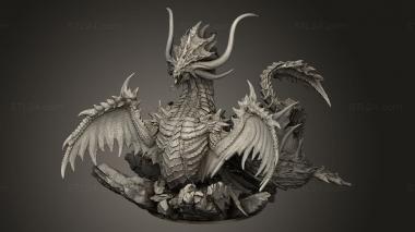 Figurines heroes, monsters and demons (Leviathan, STKM_14518) 3D models for cnc