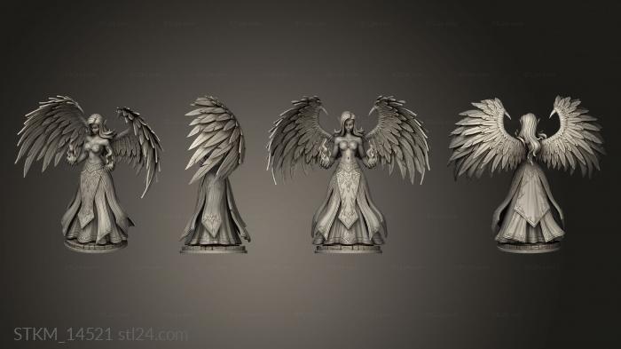 Статуэтки герои, монстры и демоны (Юбка на спине League Legends Morgana, STKM_14521) 3D модель для ЧПУ станка