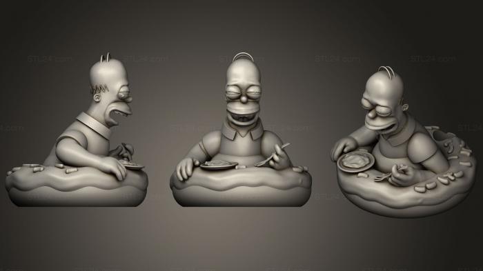 Figurines heroes, monsters and demons (Homer Simpson Pepper Spray Wacom Pencil Holder, STKM_1453) 3D models for cnc