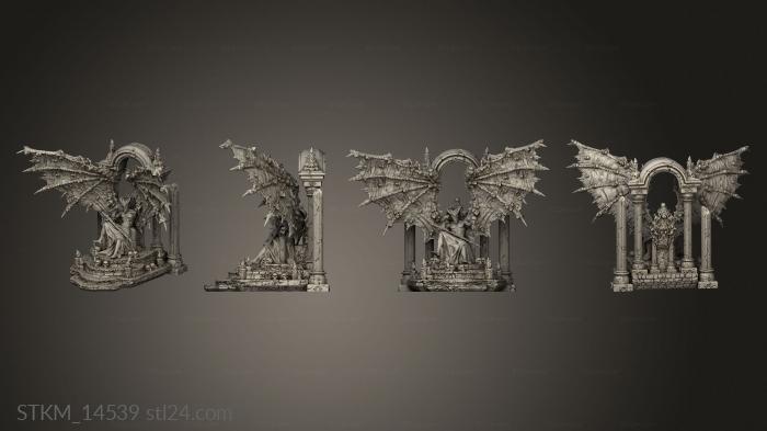 Figurines heroes, monsters and demons (Lucifer Arch, STKM_14539) 3D models for cnc
