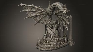 Figurines heroes, monsters and demons (Lucifer Arch, STKM_14539) 3D models for cnc