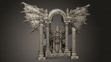 Figurines heroes, monsters and demons (Lucifer Arch, STKM_14539) 3D models for cnc