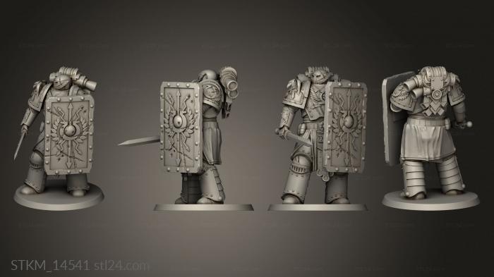 Figurines heroes, monsters and demons (Legio True Omega Marines Praetorian, STKM_14541) 3D models for cnc