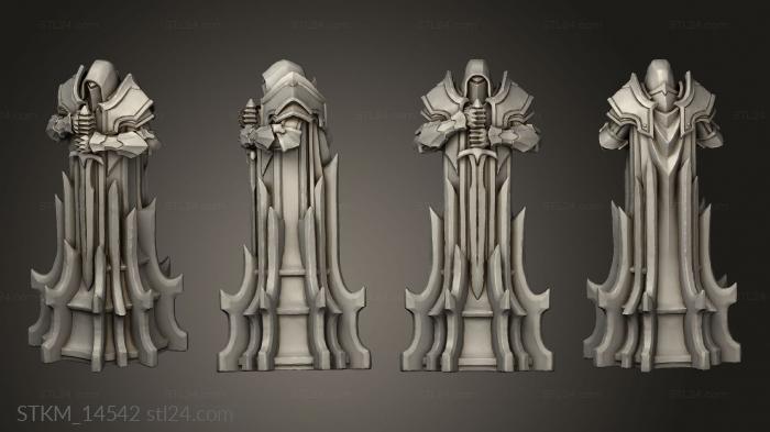 Figurines heroes, monsters and demons (Paladin Chess White pawn, STKM_14542) 3D models for cnc