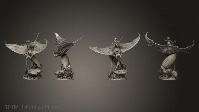 Статуэтки герои, монстры и демоны (Эльнора, STKM_14544) 3D модель для ЧПУ станка
