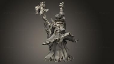 Figurines heroes, monsters and demons (Lich and Skeletons, STKM_14547) 3D models for cnc