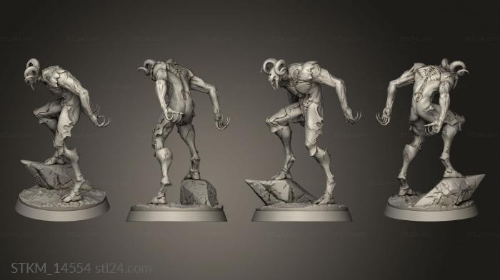 Figurines heroes, monsters and demons (Nightmare Nachtmerrie Sons, STKM_14554) 3D models for cnc