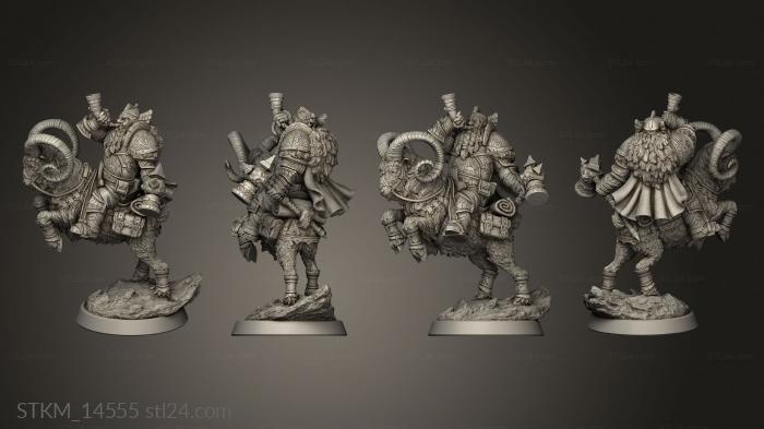 Figurines heroes, monsters and demons (Light in the shadow Guardian Firebeard, STKM_14555) 3D models for cnc