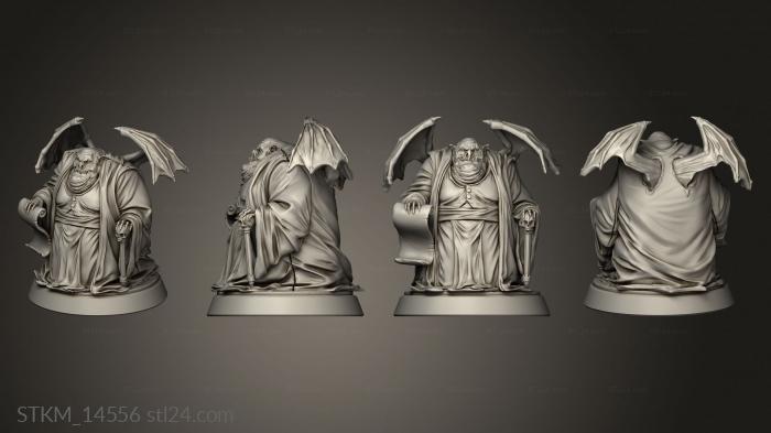 Figurines heroes, monsters and demons (Light in the shadow Hell Counselor, STKM_14556) 3D models for cnc