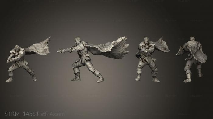 Figurines heroes, monsters and demons (Light Infantry Command WB, STKM_14561) 3D models for cnc