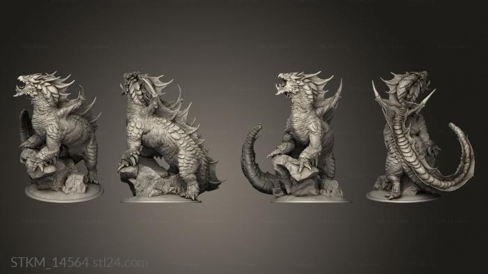 Figurines heroes, monsters and demons (Lord the Brown Dragon Elder, STKM_14564) 3D models for cnc