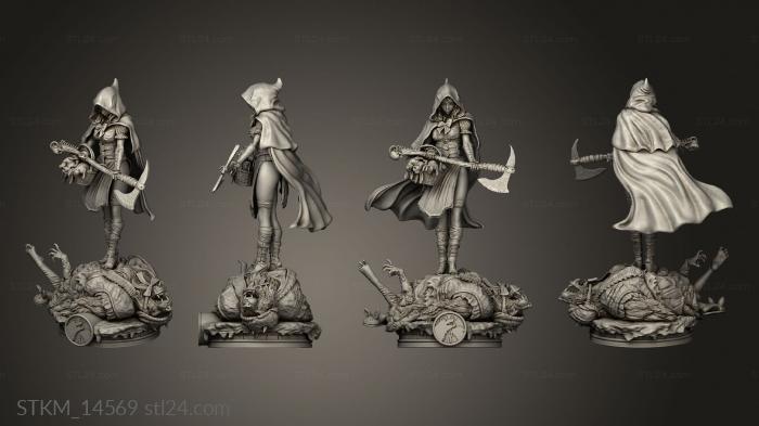 Figurines heroes, monsters and demons (Little Red Riding Hood Cape, STKM_14569) 3D models for cnc