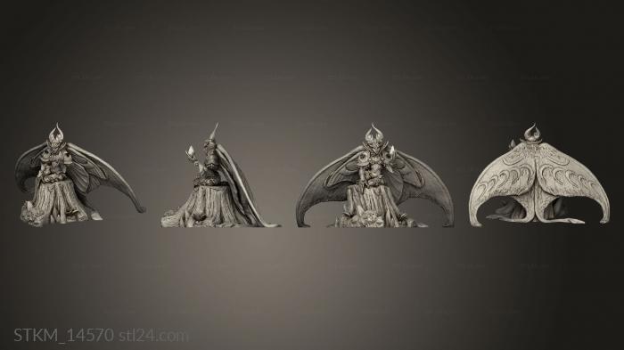 Статуэтки герои, монстры и демоны (Люминаэ, STKM_14570) 3D модель для ЧПУ станка
