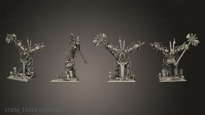 Статуэтки герои, монстры и демоны (Остгот, STKM_14576) 3D модель для ЧПУ станка
